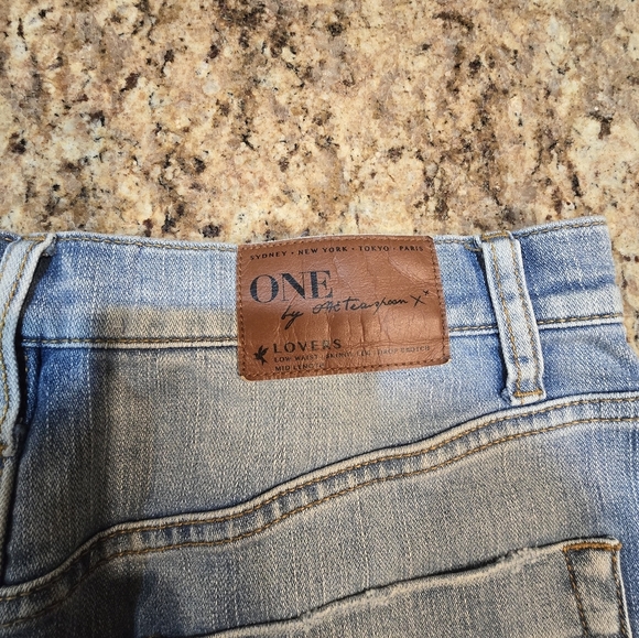 One X Oneteaspoon Lovers Denim Shorts Women's 27‎ Button Fly - Picture 9 of 10